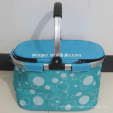 Hot Sale Alumínio Handles Portable Shopping Basket